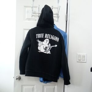 True Religion Black Hoodie for Men
